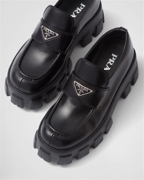 prada woman loafer|platform loafers women Prada.